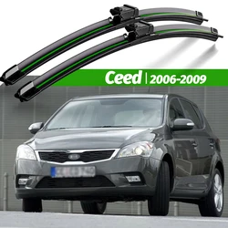 Wiper LHD Front Wiper Blades For Kia Ceed 2006 - 2009 2007 2008 Windshield Windscreen Window Rain Brushes 24