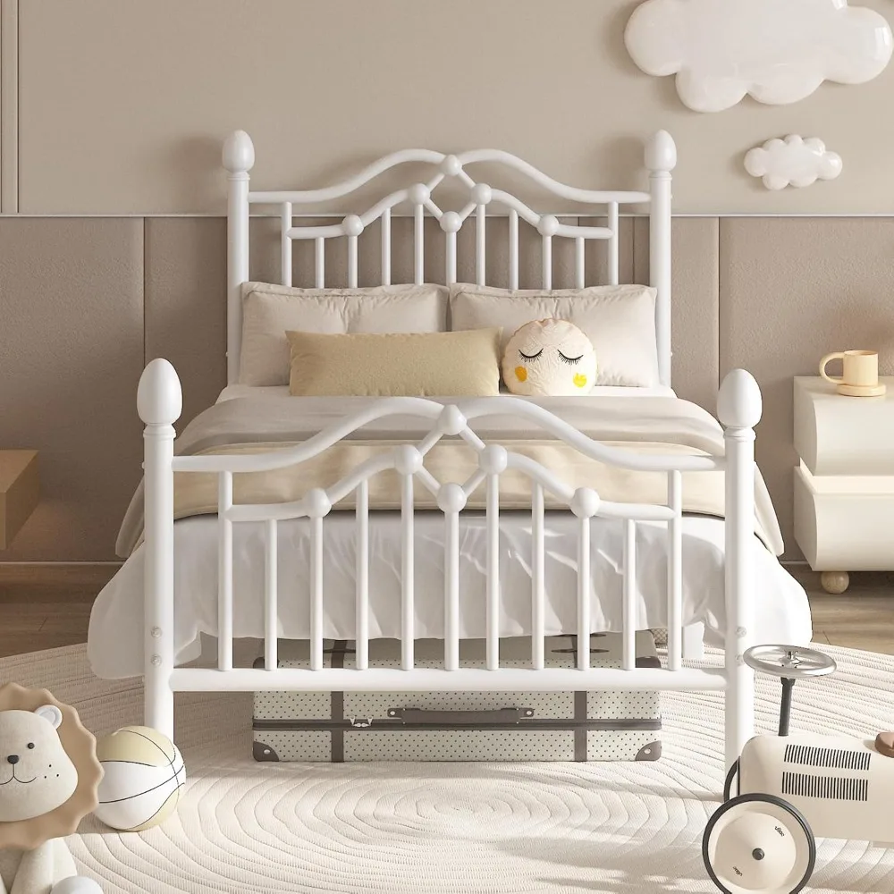 

Modern Metal Platform Bed Frame for Kids,No Box Spring Needed, Noise Free, Easy Assembly