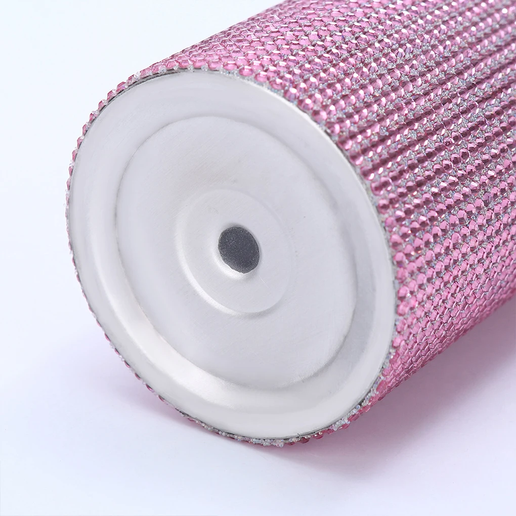 2024 New 750ml Bling Diamond Thermos Bottles Portable Glitter Rhinestone Water Bottle Crossbody Stainless Steel Thermal Flask