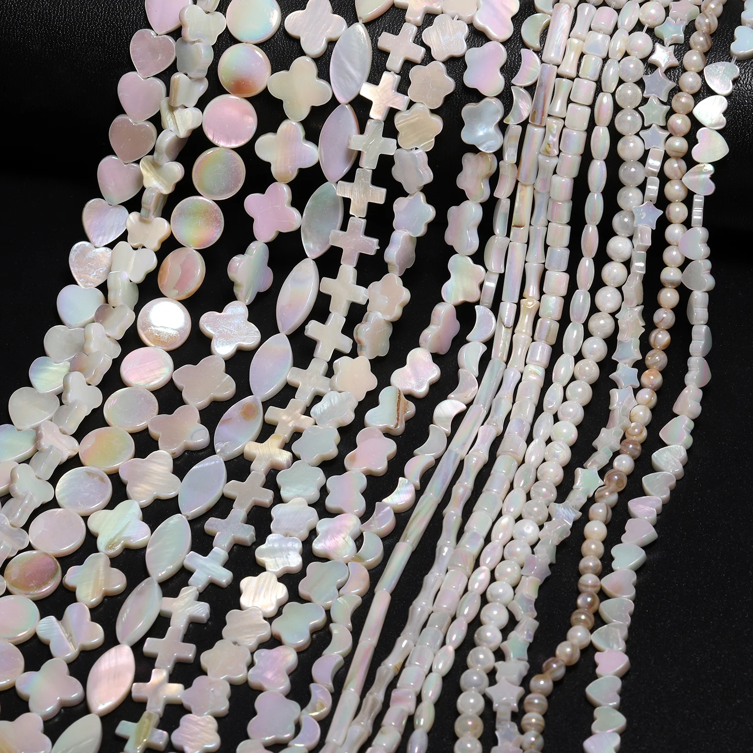 Dream Shell Beads Charms Flower Heart Butterfly Star Pick Styles Beads Loose Spacer for Bohemia Jewelry Making Diy Accessories