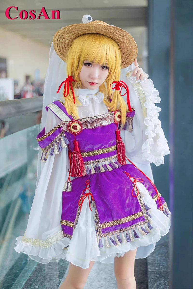 

CosAn Game Touhou Project Moriya Suwako Cosplay Costumes Fashion Sweet Nifty Formal Dress Halloween Party Role Play Clothing S-L