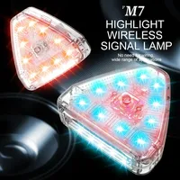 Strobe Light Magnet Motorcycle Lamp Warning Flash Led Wireless Control Waterproof Bike Scooter Anti-collision Indicator M7/M3