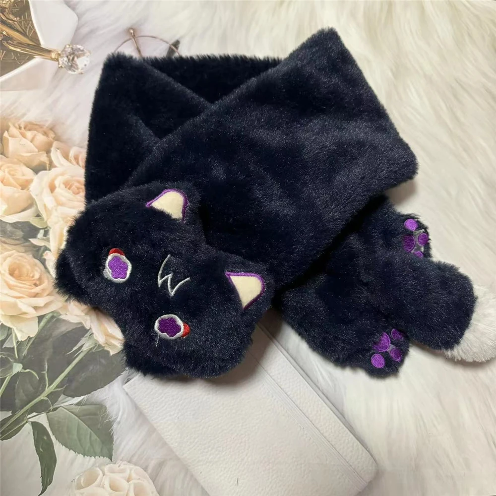 Gioco Genshin Impact Wanderer Balladeer muslimat Cat COSTUME Cosplay Cartoon peluche adulto sciarpa Unisex accessori Prop Gift