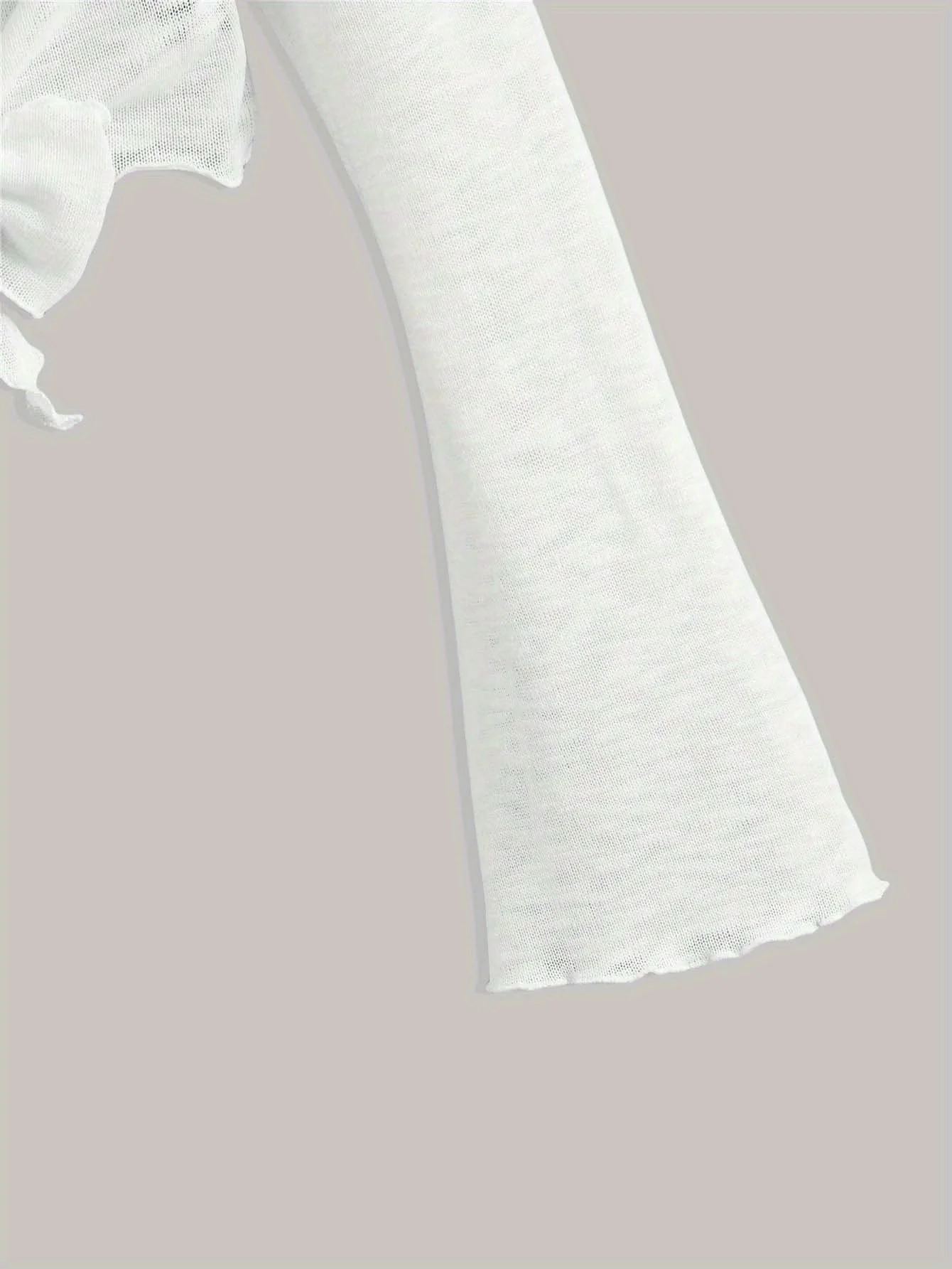 Elegante Sommer-Basic-Gaze-Strickjacke für Damen, stilvoll und bequem, leichter und atmungsaktiver Stoff – Detail 4