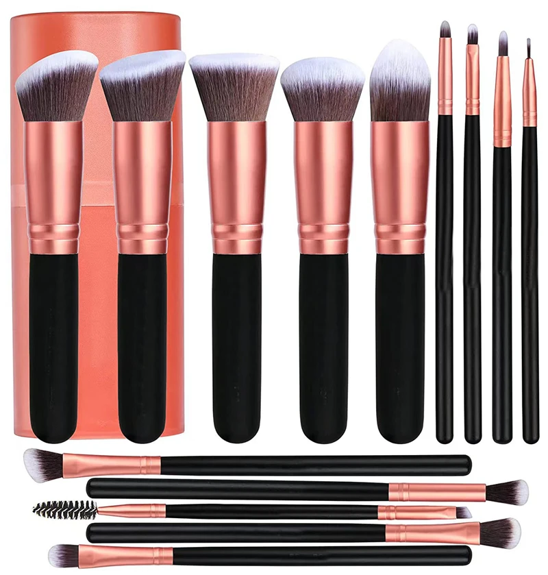 14PCS Makeup Brushes Set Soft Fluffy Foundation Blush Powder Eyeshadow Blending Female Cosmetics Beauty Tool Christmas gift new