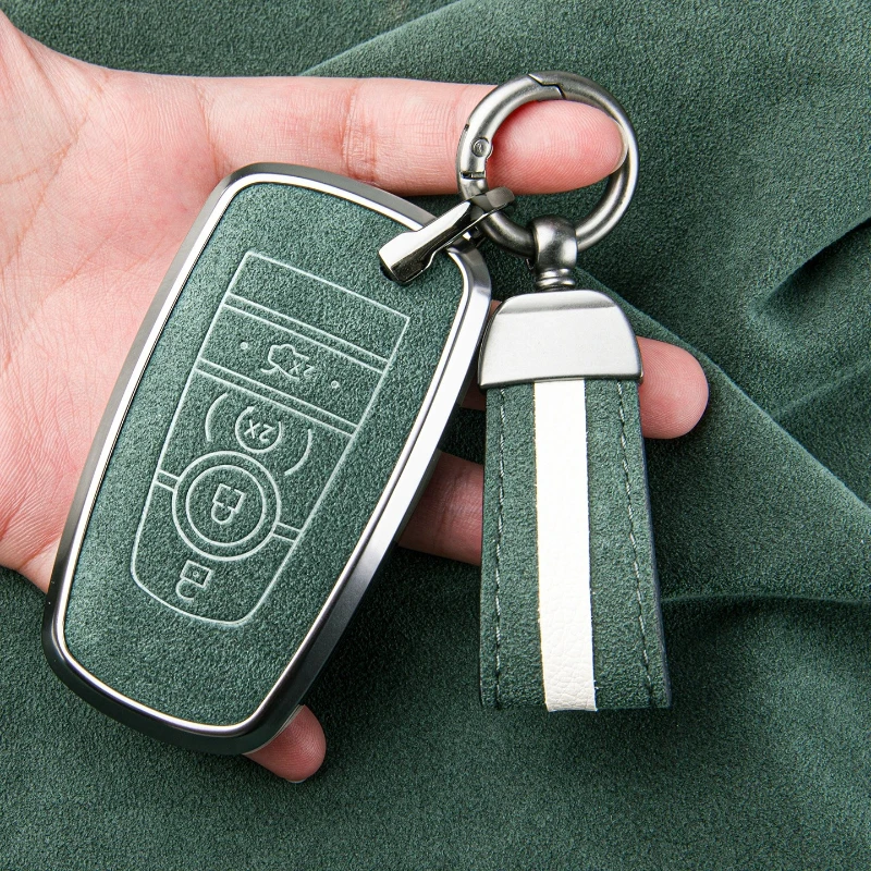 For Lincoln Adventurer Z Navigator Aviator MKZ MKC MKX Key Set High End Fur Key Protection Shell Buckle