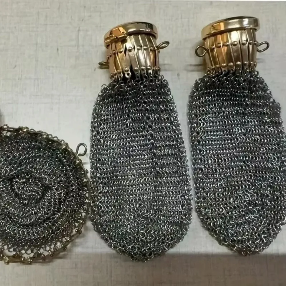 Stainless Steel 1920's English Coin Purse Expandable with Twist Lid Gate Top Double Mesh Coin Holder Handmade