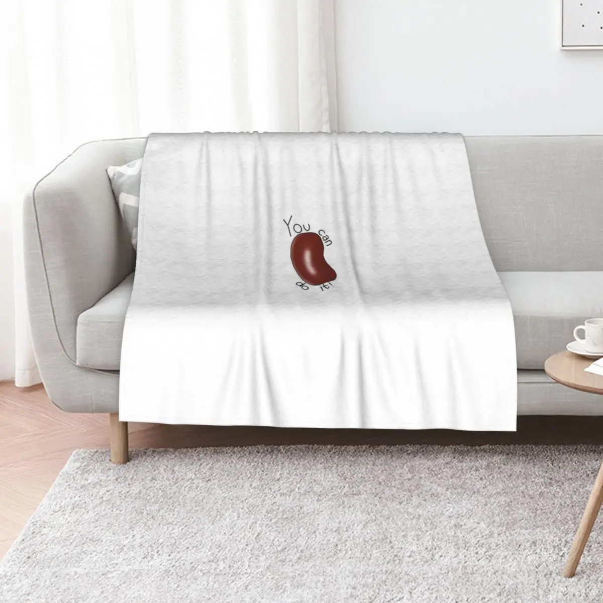 Motivational Bean Throw Blanket Bed linens Soft Decorative Sofas Polar Shaggy Multi-Purpose Blankets