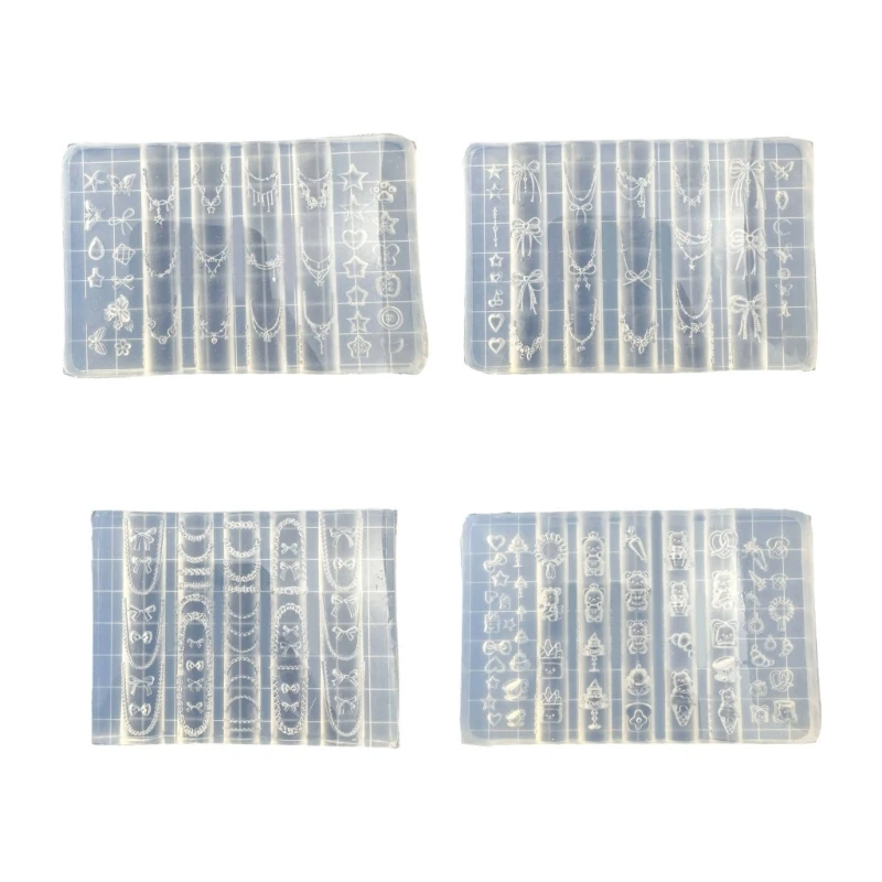 

Nails Art Silicone Mold Dessert Bear Theme Manicure Training Tool Professional Manicure Supplies for Various Occasion