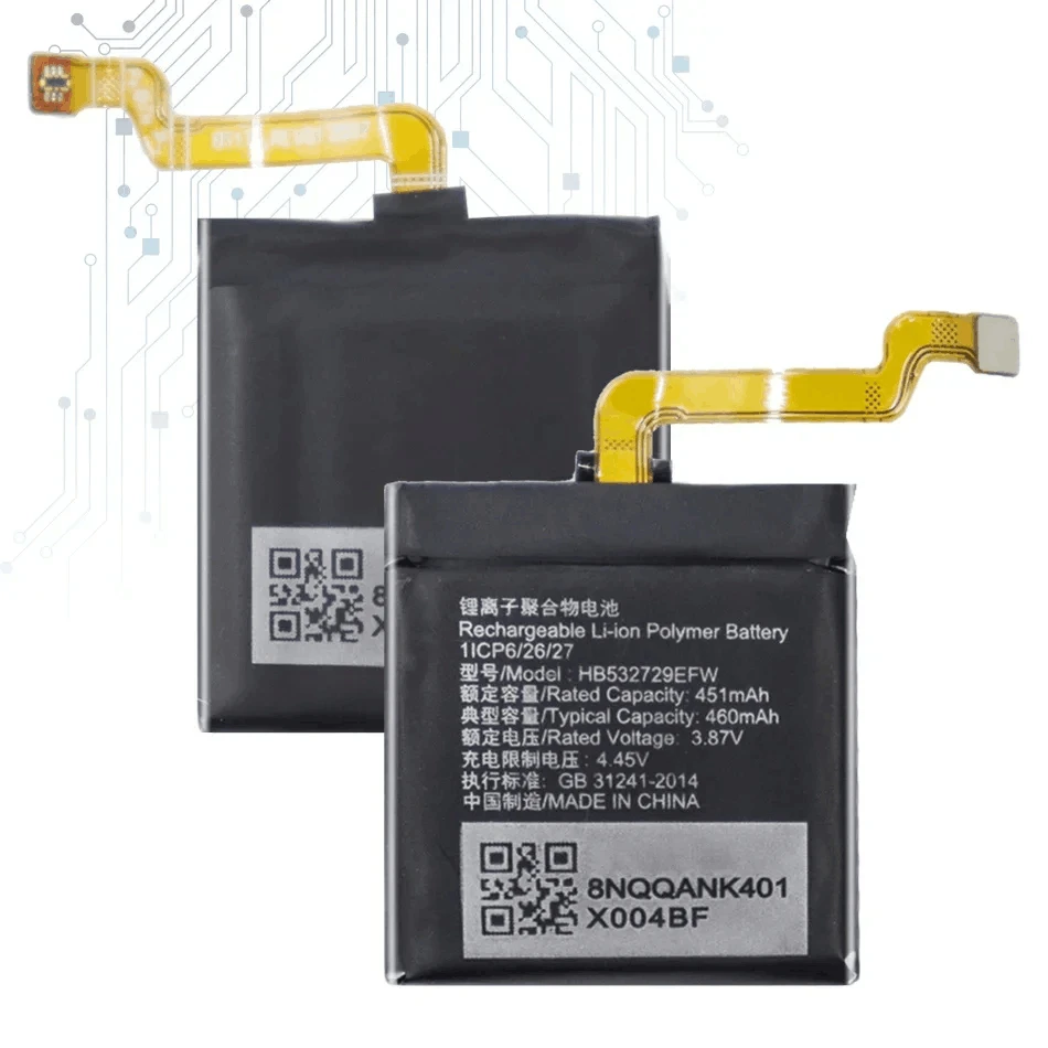 HB532729EFW Replacement High Quality Battery For Huawei GT2 Pro Gt2pro Watch 460Mah Smartphon Batteries