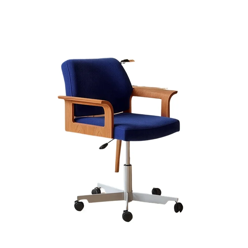 Retro light luxury office chair designer computer chair medium antique rotating chair home