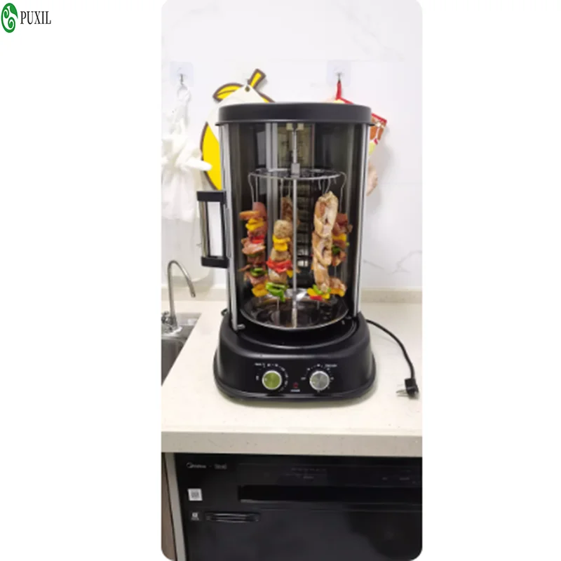 Electric Rotating Smokeless Grilled Chicken Grill Barbecue Skewer Barbecue Stove Barbecue Skewer Home Cooking