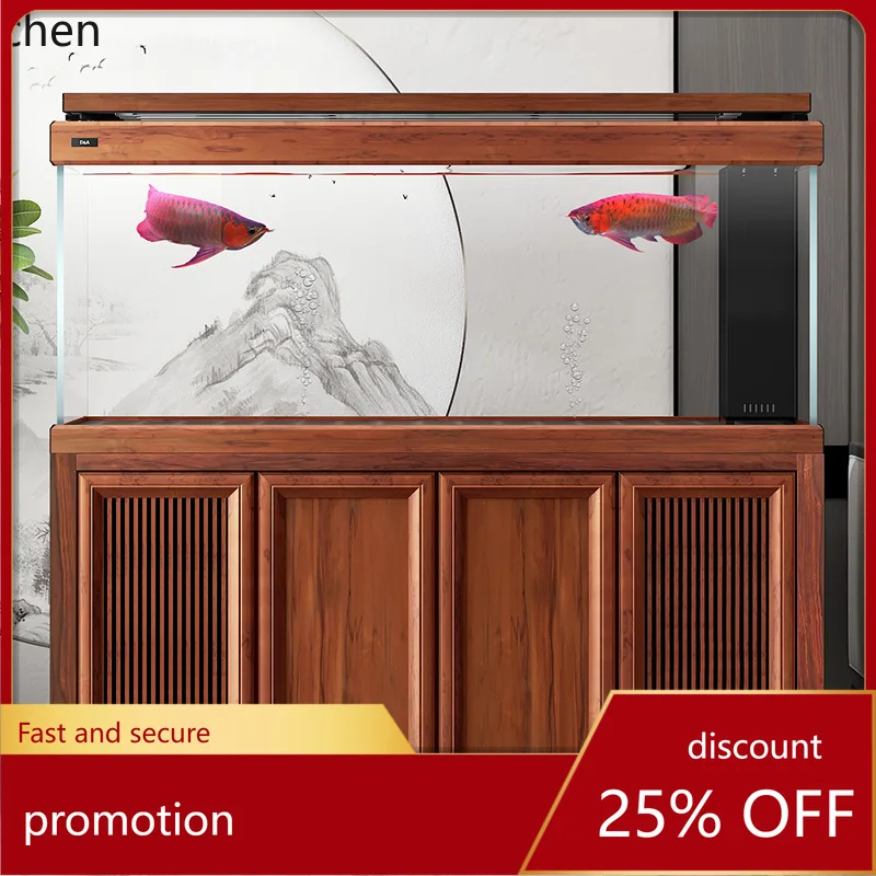 

ZML Fish Tank Automatic Water Replenishment Segmented Water Level Backwash Office Smart Fish Tank