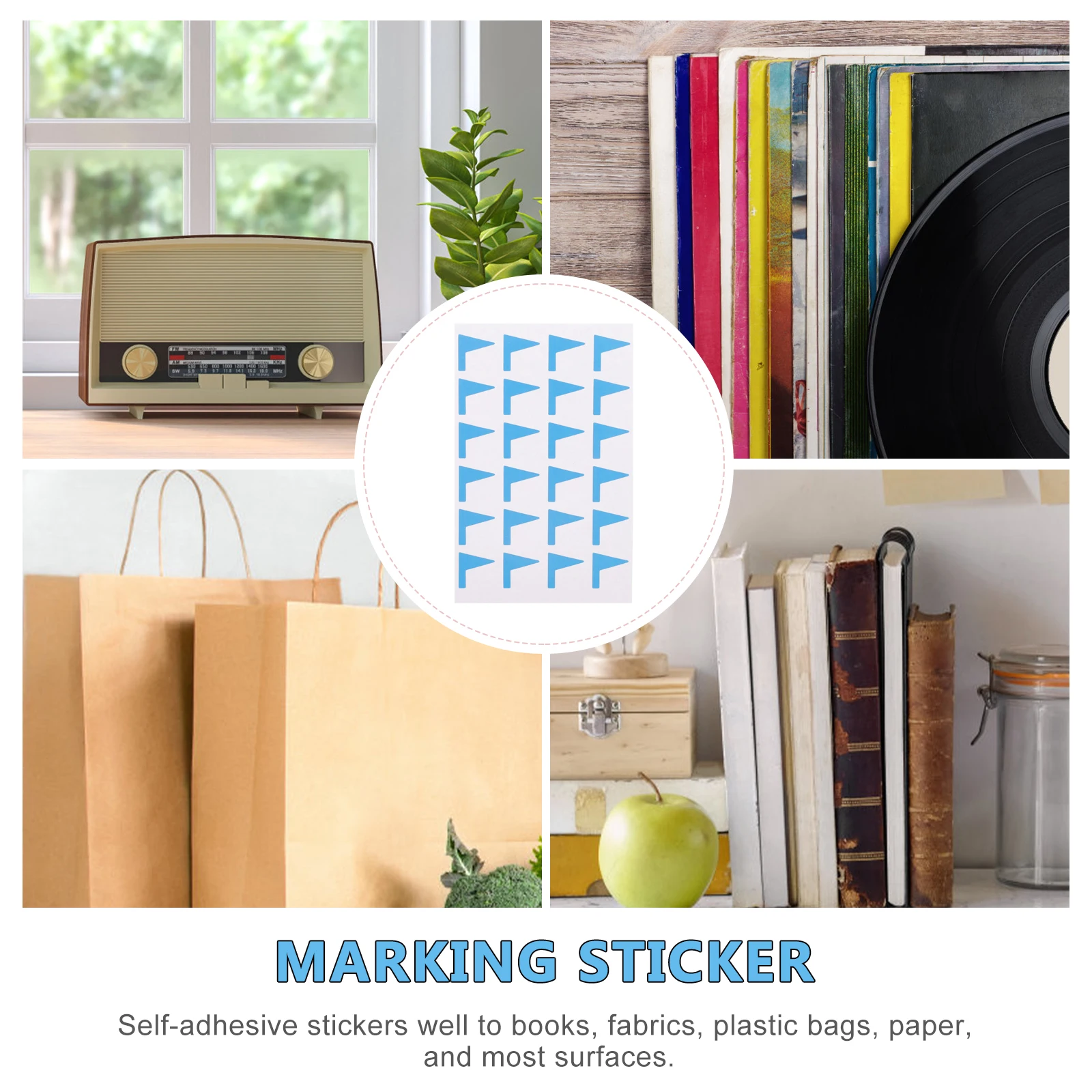 

Marking Outdoor Blue Small Flag Adhesive Small Label Stickers Labels Map Schedulers Classification Paper Tags
