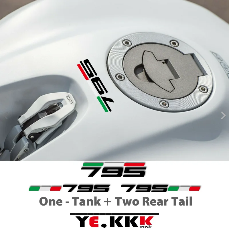 

Fuel Tank Cap Fuel Tank Rear Tail Rear Fairing Sticker Decal Cutout Italian Flag Any Number Sticker Decal For Ducati 795