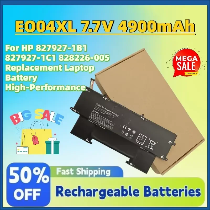 High-Quality New EO04XL 7.7V 4900mAh Battery for HP 827927-1B1 827927-1C1 828226-005 Replacement Laptop Battery