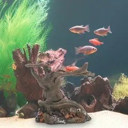 Reptile Aquarium Trunk Driftwood Tree Fish Cave Hideout for Aquatic Pets to Breed Play and Rest Reptiles Fish Amphibians