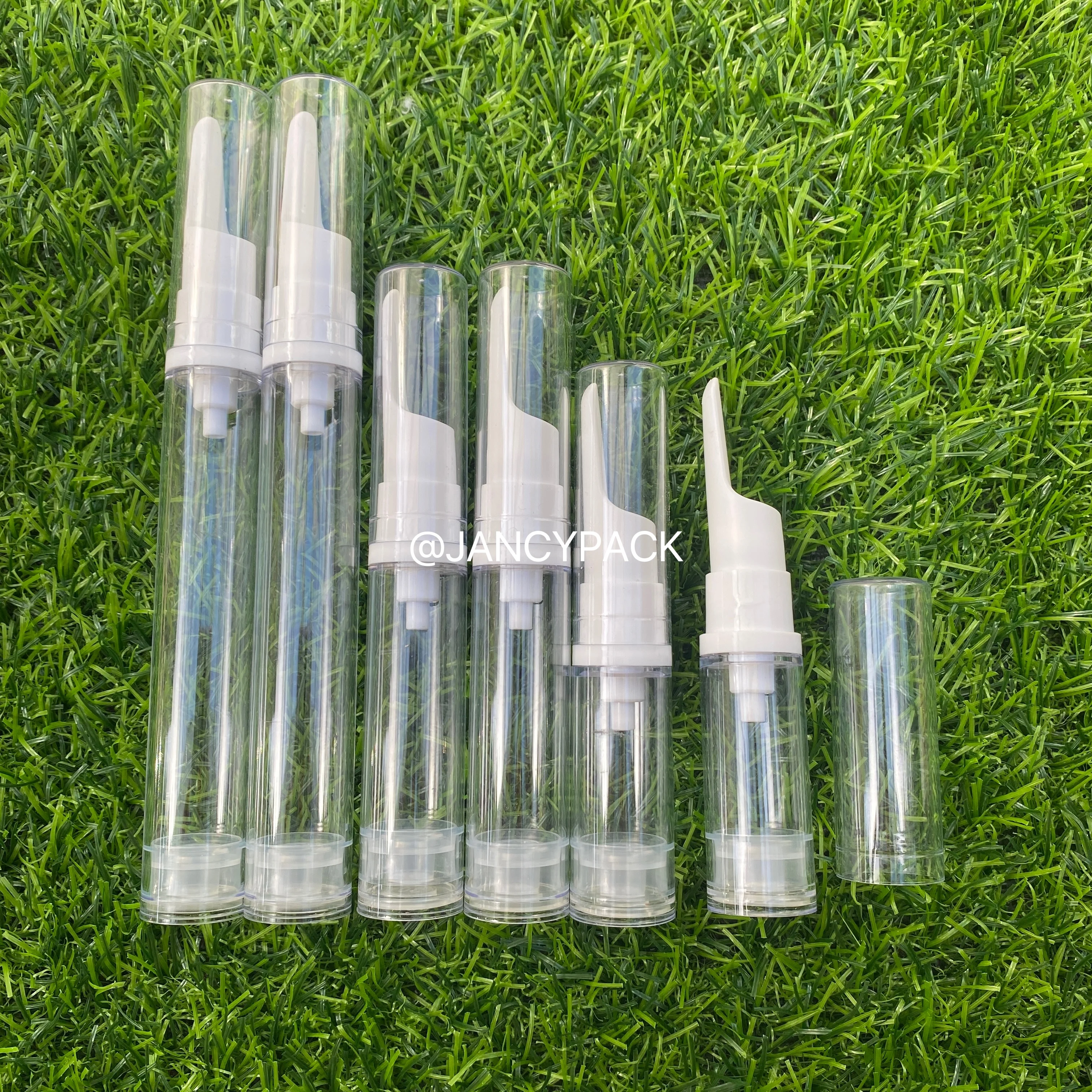 

10PCS 5/10/15ml Vacuum Pump Bottle Lotion Eye Cream Foundation Travel Bottle Portable Refillable Bottles Wholesale Liquid Tube