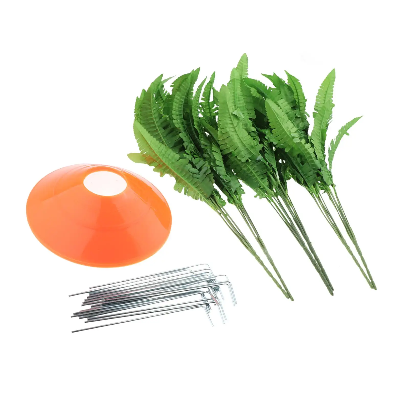 Easter Carrot Garden Stakes Yard Signs Artificial Leaves Outdoor Easter Decoration for Lawn Garden Pathway Outdoor Indoor