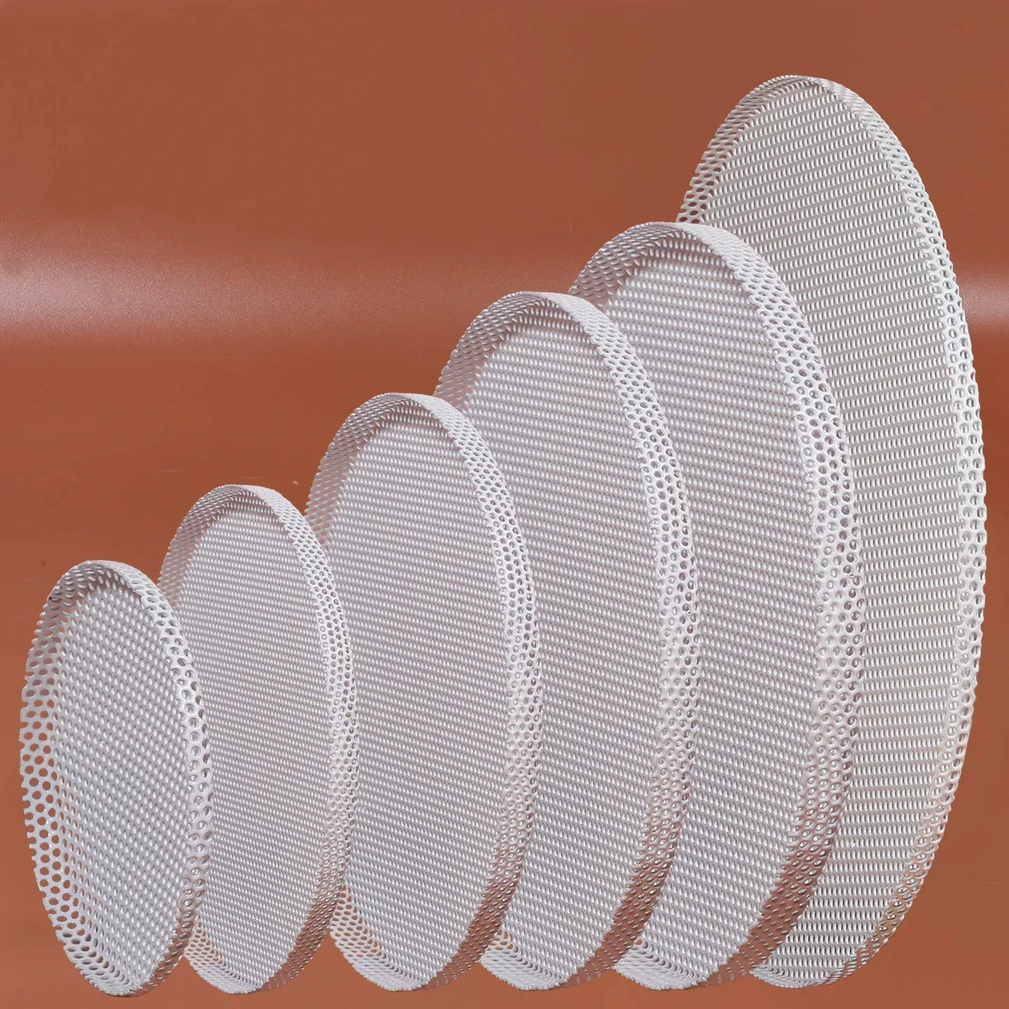 GHXAMP White Folded-Edge Metal Mesh Ceiling Speaker Grille – Straight Flanged Iron Access Panel Cover 2PCS