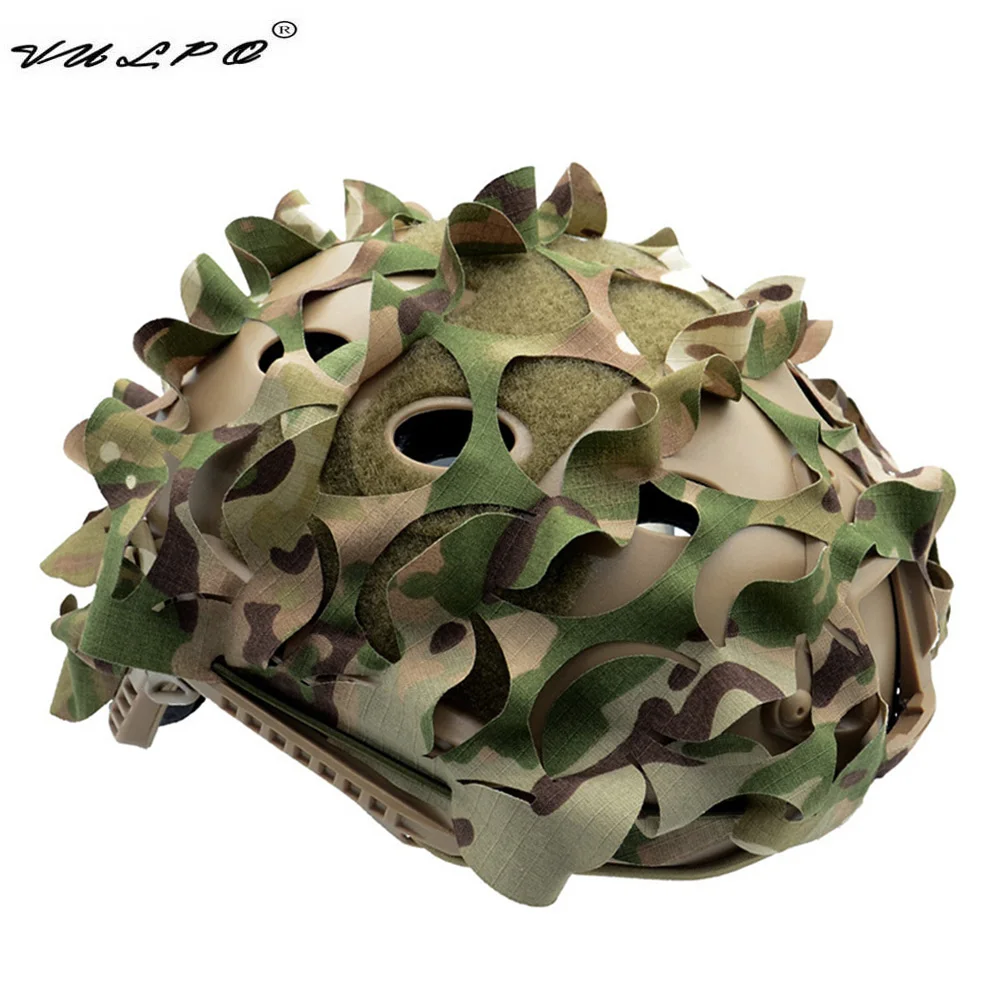 VULPO Tactical FAST Helmet Cover 3D Camouflage Helmet Cloth Cover For FAST Helmet Hunting Airsoft Helmet Accessories