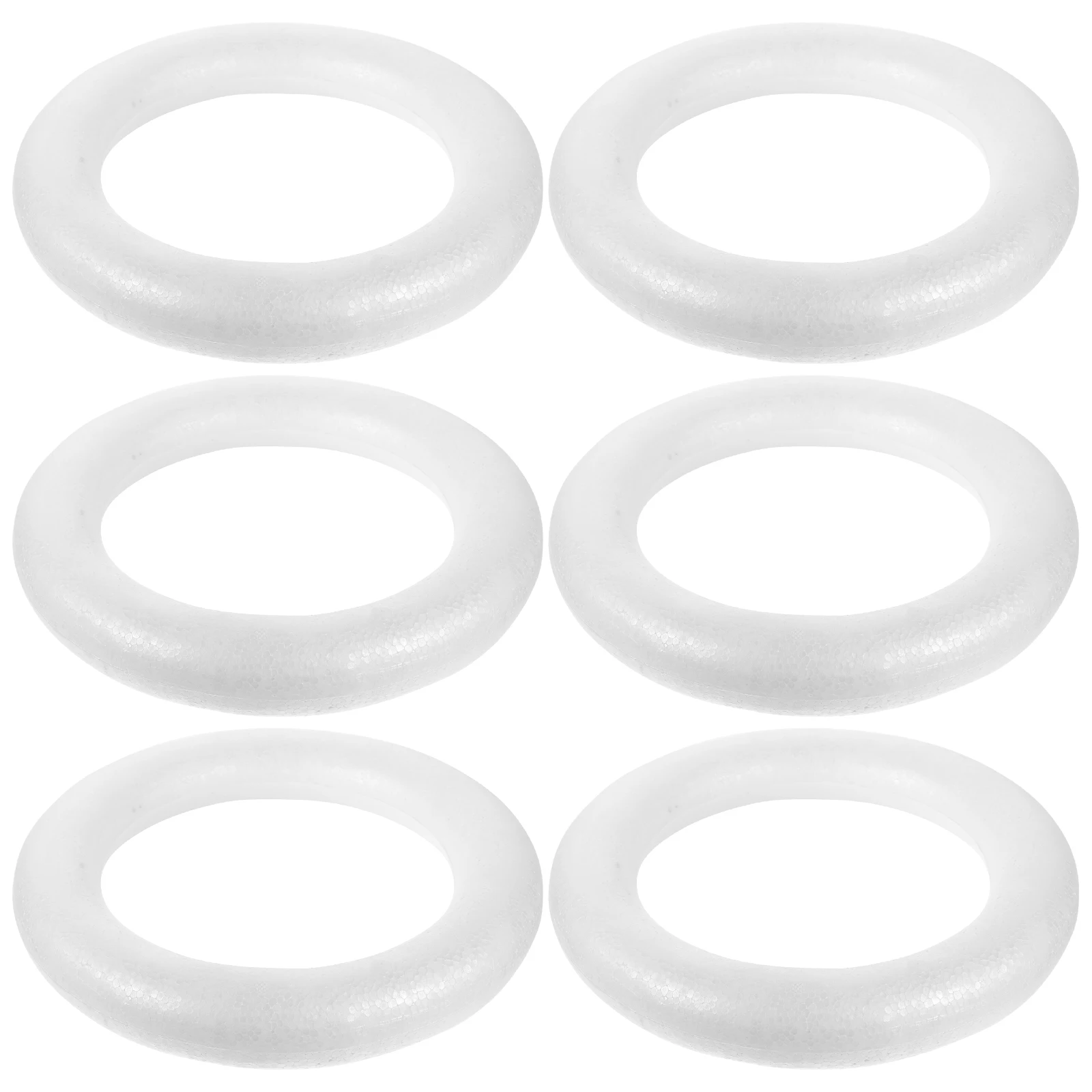 

6 Pcs Garland Frame Wreath Forms Crafts Wreaths to Decorate Blank Foams Circle Garlands Small Rings Supplies