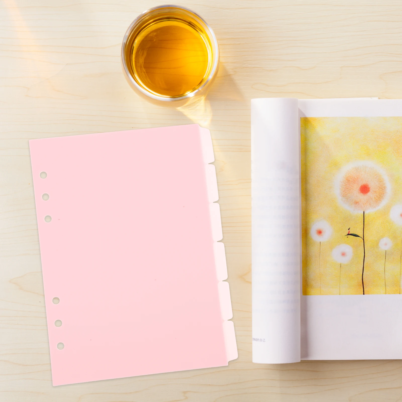 

6 Pcs PP Notebook Dividers Classification Removable Tabs A5 Journal Binder Page Organizers Classification Tabs