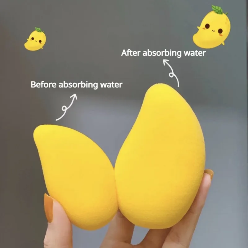 Mango Soft Makeup Sponge Dry and Wet Dual-use Do Not Eat Powder Fruit Makeup Egg Facial Beauty Powder Puff Makeup Tool