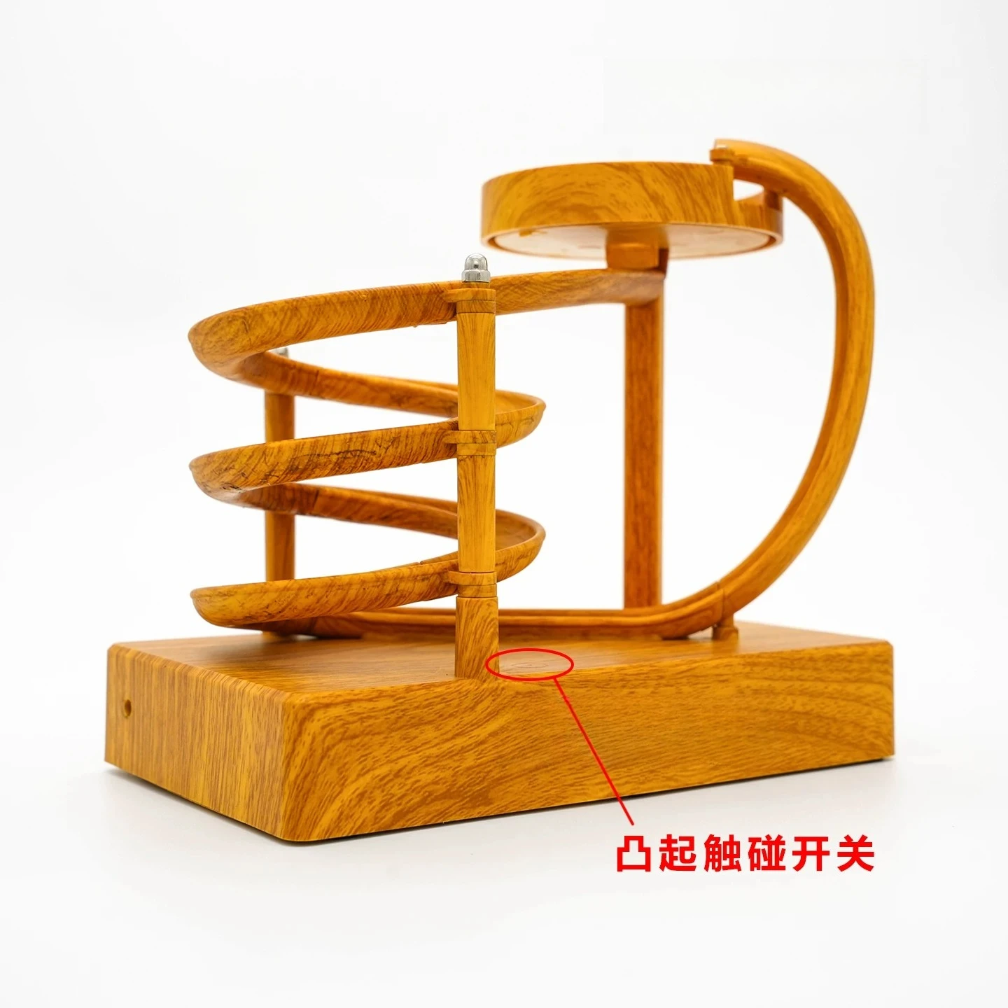 Electromagnetic acceleration perpetual motion machine model silent physics teaching aids lithium battery fun desktop ornament
