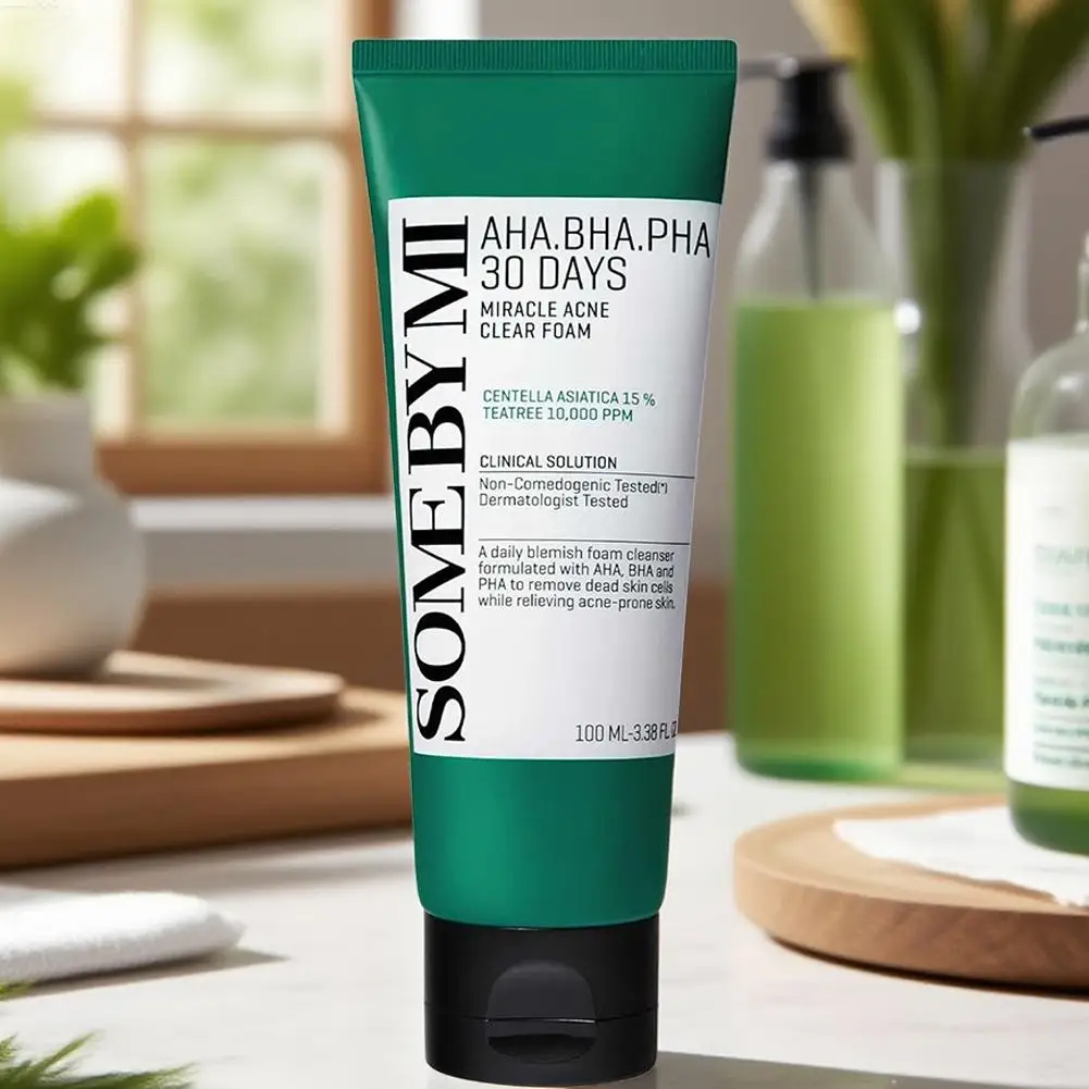 Gentle Acne Oil-Control Tea Tree Extract Facial Cleanser - Deep Cleansing Skin Calming Long-Lasting Oil-Control Daily Facial