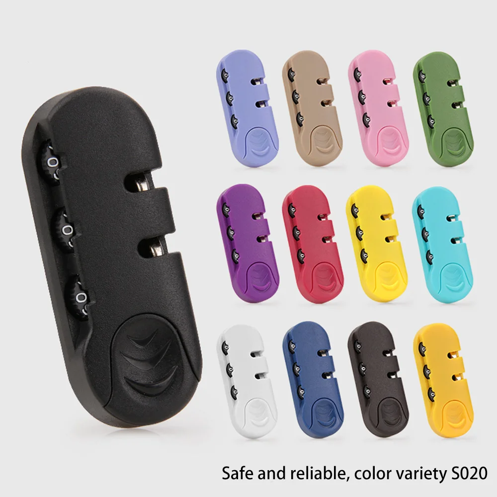 Multi-color lock, travel anti-theft lock, luggage accessories lock, macaron color, fashion beautiful, fixed lock