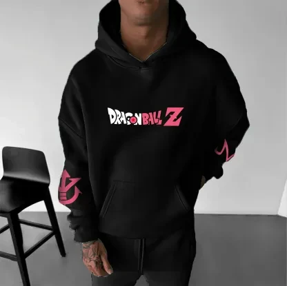 Sweat à capuche co-marqué Dragon Ball pour printemps, automne et hiver, veste polaire périphérique Goku Buu 2D Anime