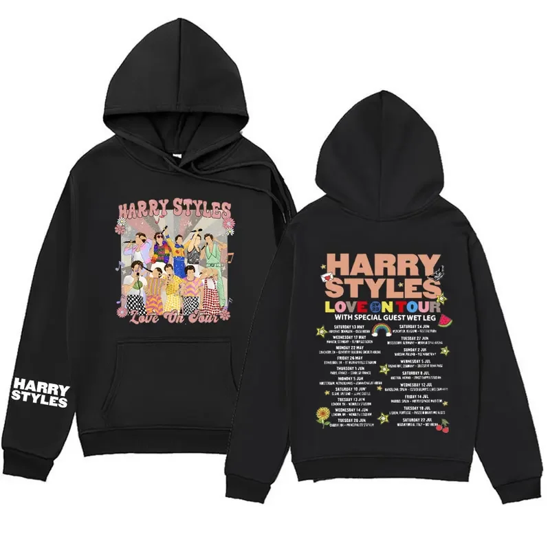 New love on Tour concert 2023 print hoodies men women fashion couples sweatshirt Harajuku Korean style hoodie hip hop streetwear