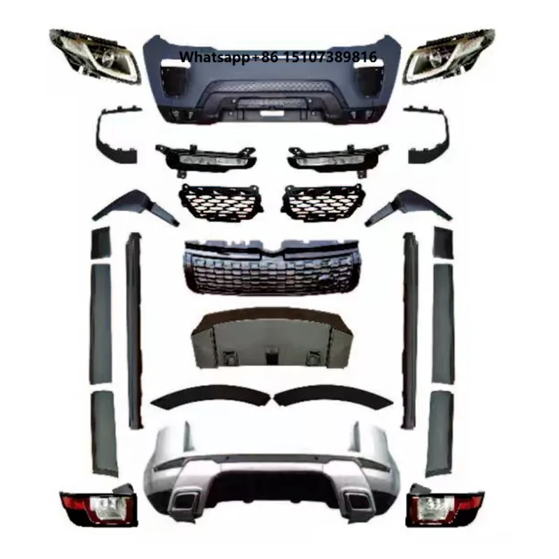 New Product Old to New Upgrade Body Kit for 12-19y RR Evoque Dynamic Style Facelift Kit With Lights Car Full Set