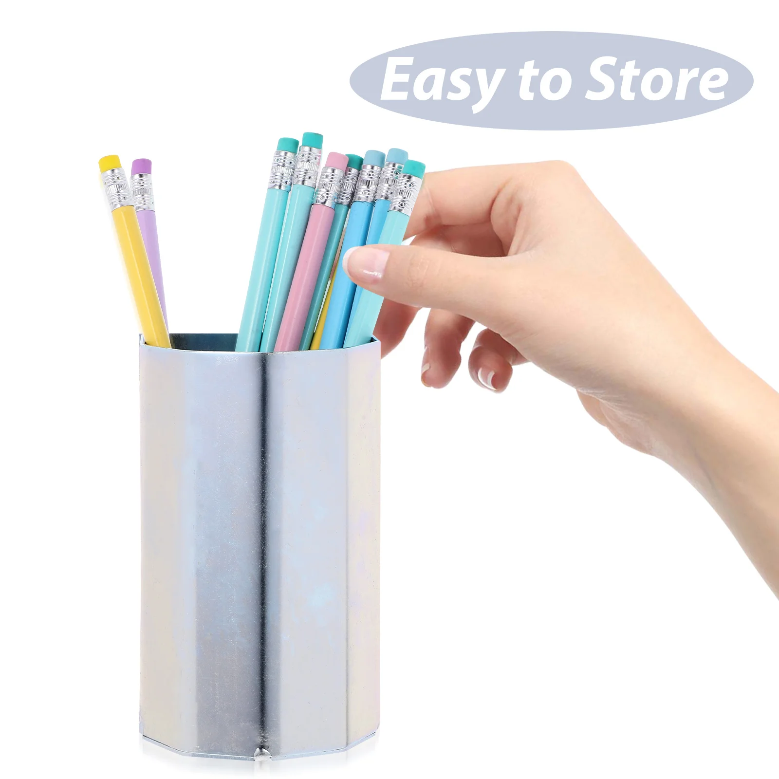 Pegboard Organizer Cup Storage Bucket For Pens Tools Hanging Pegboard Holder Minimalist Wall Mount Design Heavy Duty