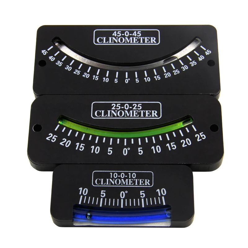 Mechanical measuring instrument, angle meter, steel ball inclinometer, 25 degree slope meter, medical equipment