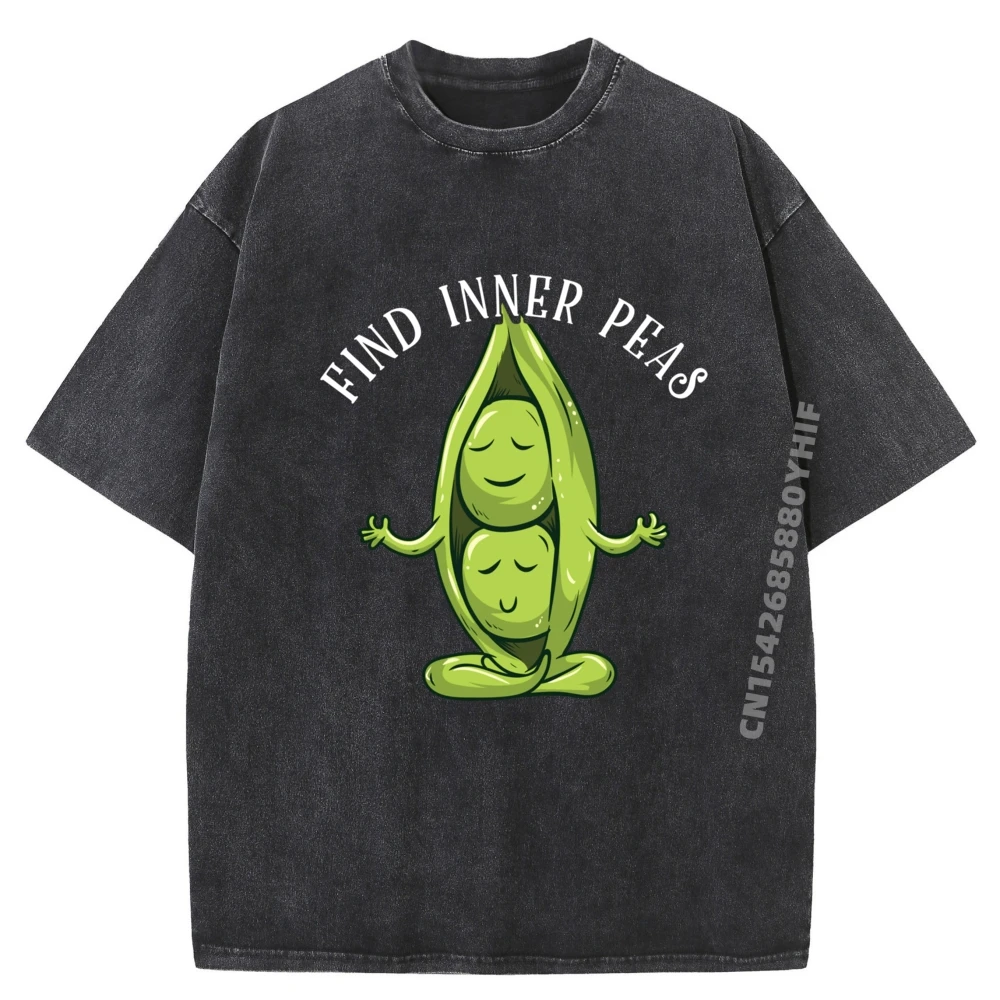 

Meditation Inner Peas Inner Peace Yoga Fall Clothes Aesthetic Luxury T-Shirt Retro washed Tops Tees HOLIDAYS