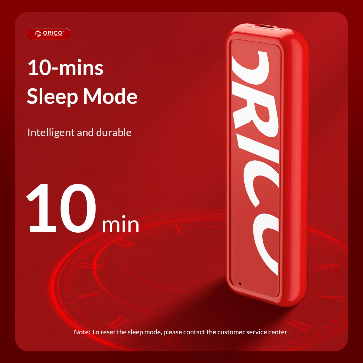 ORICO Nieuwe Trend M2-behuizing: USB 3.2 Gen2 Type-C, 6Gbps/10Gbps, Klassiek Rood Zwart, Smart Sleep