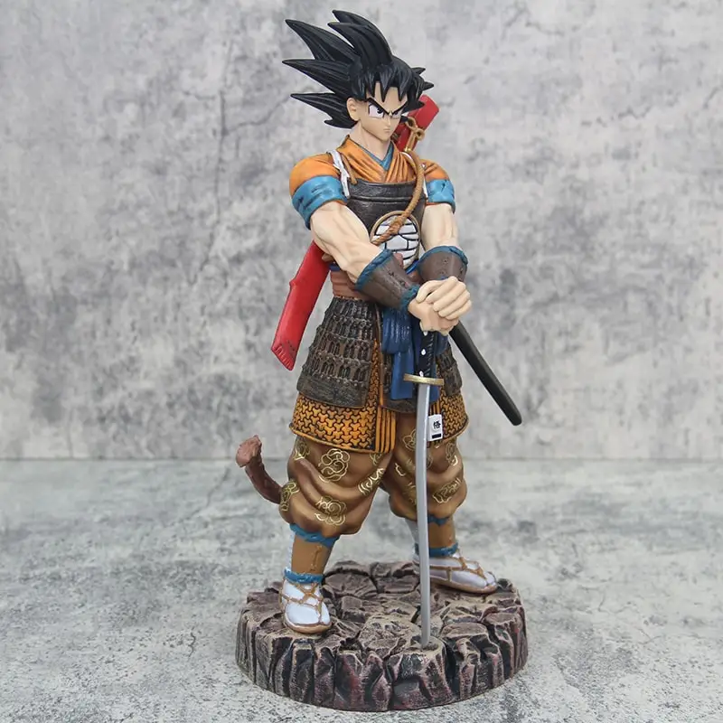 Figura Dragon Ball Anime, Estatueta Samurai Gk, Modelo Super Saiyan, Coleção de Ornamentos, Brinquedo de Decoração, Presente, 29cm