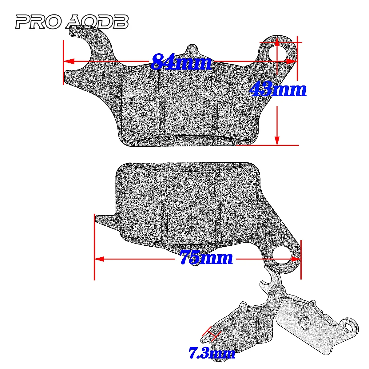 Scooter Original Front Brake Pad For HONDA Motorcycle DUNK DIO110 LEAD125 For SUZUKI Address UK110 For Yamaha Tricity 155 300