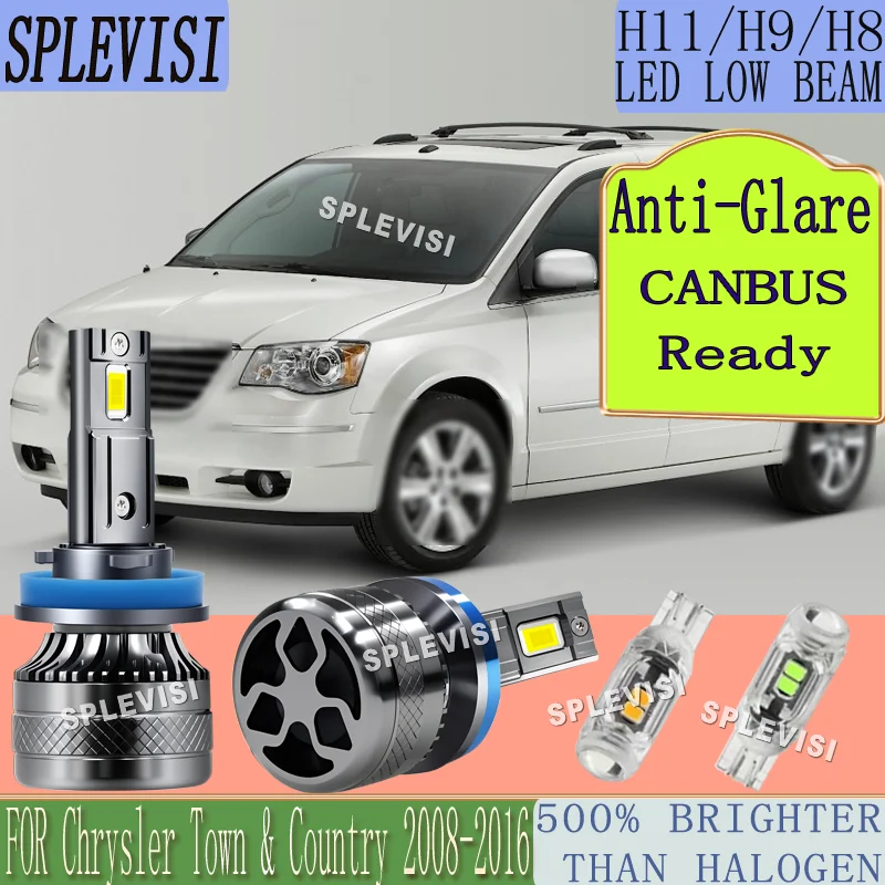 

Error Free Plug and Play 360 Degrees LED Low Beam For Chrysler Town & Country 2008 2009 2010 2011 2012 2013 2014 2015 2016
