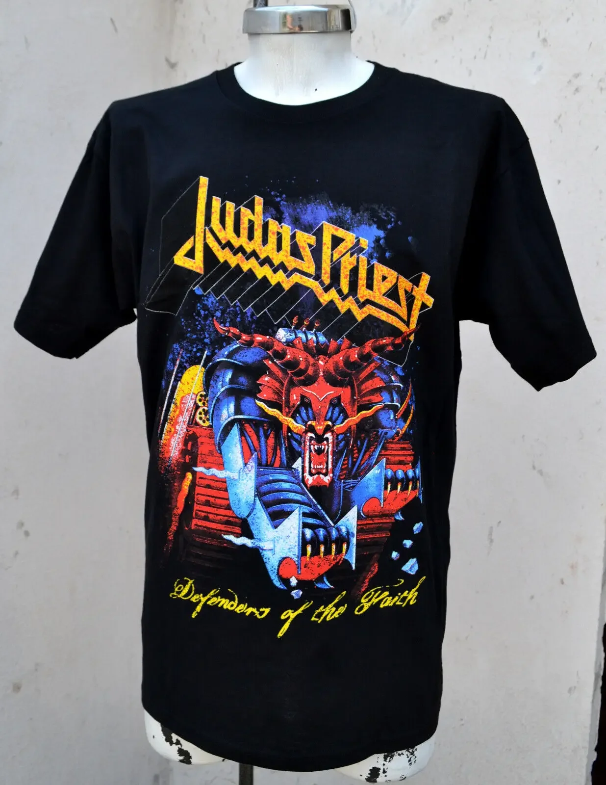 Judas Priestershirt Verdedigers Van Het Geloof/De Metallion Officiële Merchandise