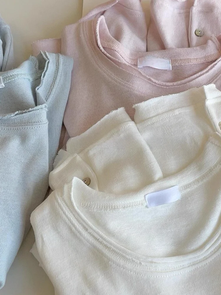 Suéter Holgado de Punto para Mujer, Capa Base, Cómodo, Transpirable, Informal, Estilo Coreano, para Otoño