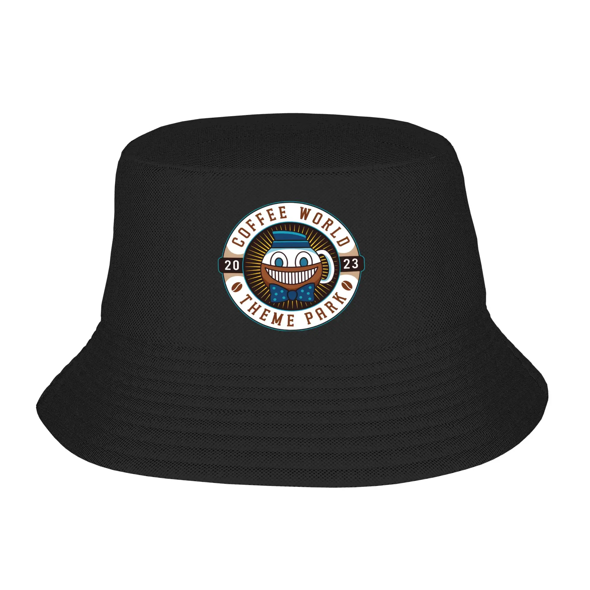 Unisex Alan Wake Bucket Hat Watery Coffee World Emblem  Portable Fisherman Hats Summer Casual Fishing Caps Hip Hop Visor Hat