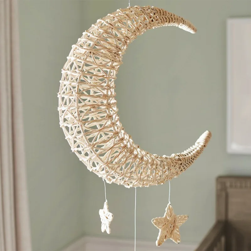 Vine Weaving Grass Weaving Moon Making Star Shaped Wall Hanging Decorations Wall Hanging