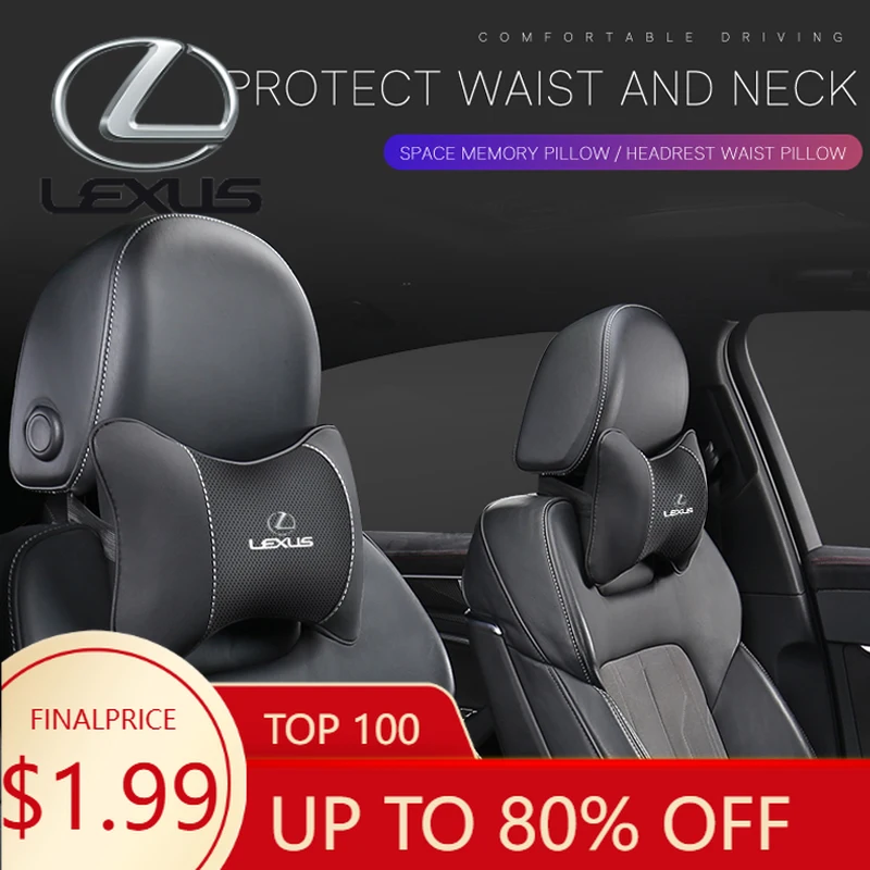 

Декоративные накладки для салона Lexus F SPORT ES RX NX IS300 IS250 RX350 LS500 LX600 NX260 CT200 NX350 HS250, 1 шт., для подголовника автомобильного сиденья