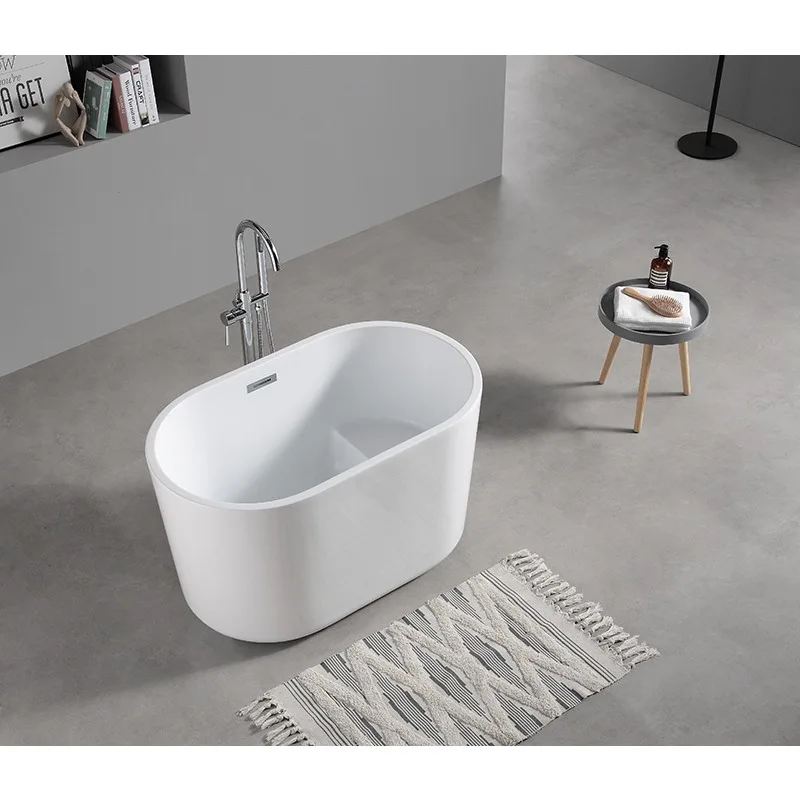 

Japanese-style oval mini small bathtub deep bubble simple household small apartment small bathroom toilet special bathtub