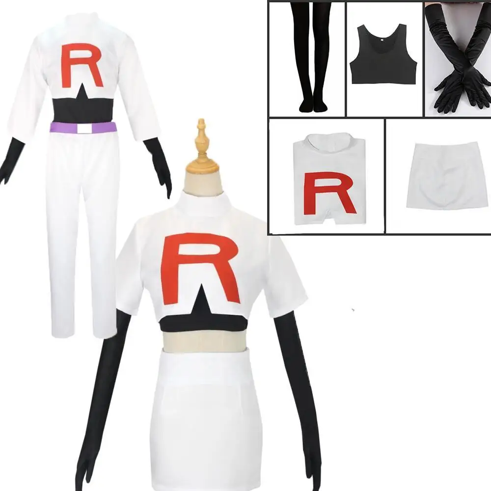 

Anime Cosplay Costume for Adult Musashi James Kojirou Cosplay Party Wear Halloween Cosplay Costume Full Set Costume