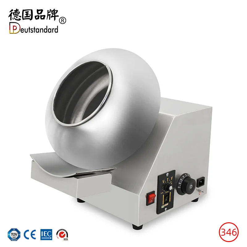 Chocolate stirring small peanut coating machine polishing coating automatic coloring chocolate