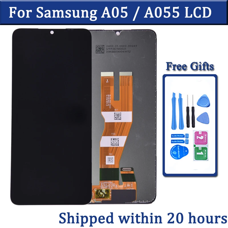 

ЖК-дисплей 6,7 дюйма для Samsung A05 LCD A055, ЖК-дисплей с сенсорным экраном и дигитайзером для Samsung SM-A055F, SM-A055F/DS, ЖК-экран